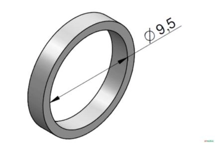 Anel de Teflon da Valvula de Alivio Pilotada (ø 11,0) - Racine ML25 Imagem Anel de Teflon da Valvula de Alivio Pilotada (ø 11,0) - Racine ML25