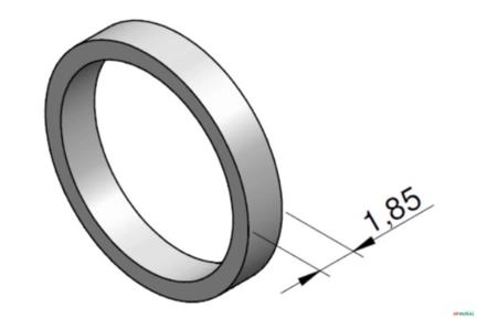 Imagem Anel de Teflon da Valvula de Alivio Pilotada (ø 11,0) - Racine ML25 Imagem Anel de Teflon da Valvula de Alivio Pilotada (ø 11,0) - Racine ML25