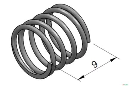 Mola da Valvula de Retenção de Carga - Marrucci (HBM) CMM25 Imagem Mola da Valvula de Retenção de Carga - Marrucci (HBM) CMM25