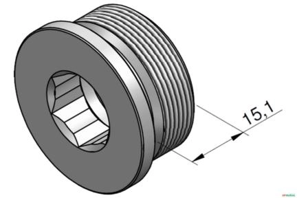 Tampão Para Corpo de Descarga - Parker VS32 Imagem Tampão Para Corpo de Descarga - Parker VS32