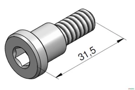 Parafuso de Centragem - Husco 6660 Imagem Parafuso de Centragem - Husco 6660