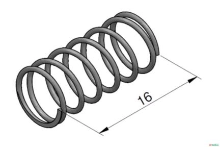 Mola da Valvula de Retenção de Carga - Bondioli & Pavesi DNC65 Imagem Mola da Valvula de Retenção de Carga - Bondioli & Pavesi DNC65