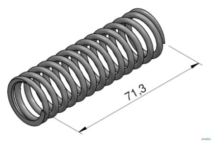 Mola da Valvula de Corte - Clark CMP45 Imagem Mola da Valvula de Corte - Clark CMP45