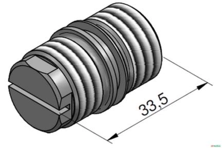 Parafuso de Regulagem da Valvula Anti-Choque E Anti-Cavitação - Walvoil SDS180 / DLS180 Imagem Parafuso de Regulagem da Valvula Anti-Choque E Anti-Cavitação - Walvoil SDS180 / DLS180