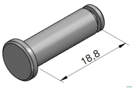 Pino de Fixação da Alavanca - Palfinger HI2603 / EQ116 Imagem Pino de Fixação da Alavanca - Palfinger HI2603 / EQ116