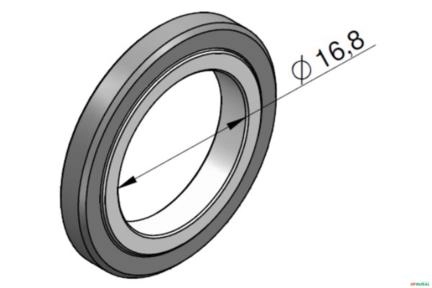 Vedação do Parafuso Banjo (Valvula de Retenção do Cilindro) - Palfinger ED620 Imagem Vedação do Parafuso Banjo (Valvula de Retenção do Cilindro) - Palfinger ED620