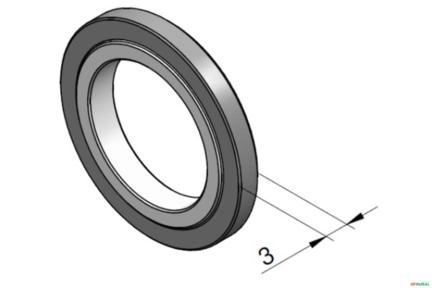 Imagem Vedação do Parafuso Banjo (Valvula de Retenção do Cilindro) - Palfinger ED620 Imagem Vedação do Parafuso Banjo (Valvula de Retenção do Cilindro) - Palfinger ED620