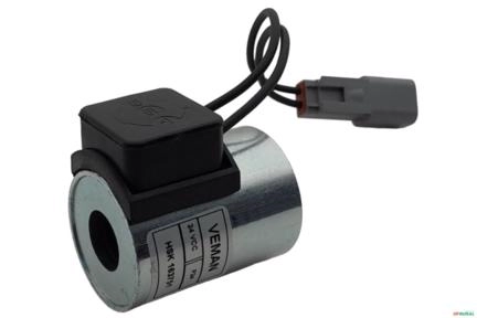 Bobina Solenoide Ø 16,00 X 50,00 - 24VCC - Conector Deutsch Imagem Bobina Solenoide Ø 16,00 X 50,00 - 24VCC - Conector Deutsch