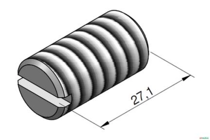 Parafuso De Regulagem Da Valvula De Alivio Pilotada - Racine ML25 Imagem Parafuso De Regulagem Da Valvula De Alivio Pilotada - Racine ML25