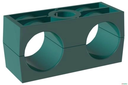 Corpo de Abracadeira Dupla Para Mangueira de 18mm (DIN 3015) - Stauff 218/18-PP-H Imagem Corpo de Abracadeira Dupla Para Mangueira de 18mm (DIN 3015) - Stauff 218/18-PP-H