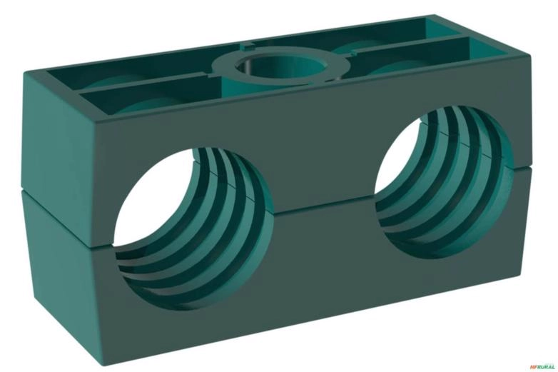 Corpo de Abracadeira Dupla Para Tubo de 10mm (DIN 3015) - Stauff 110/10-PP Imagem Corpo de Abracadeira Dupla Para Tubo de 10mm (DIN 3015) - Stauff 110/10-PP