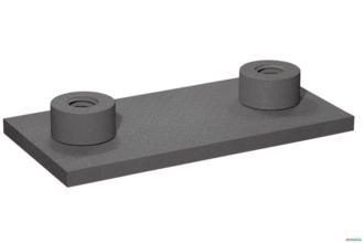 Base para Solda para Corpo de Abracadeira Simples Com Rosca MM - Stauff SP-5-M-W2 Base para Solda para Corpo de Abracadeira Simples Com Rosca MM - Stauff SP-5-M-W2