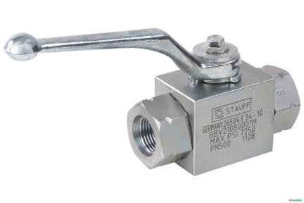 Valvula de Esfera 2/2 Tipo Bloco para Alta Pressão 1-1/4 NPT - Stauff BBV-2-N20R-0001-M Imagem Valvula de Esfera 2/2 Tipo Bloco para Alta Pressão 1-1/4 NPT - Stauff BBV-2-N20R-0001-M