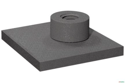 Base para Solda para Corpo de Abracadeira Dupla Com Rosca Pol - Stauff SP-1D-U-W2 Imagem Base para Solda para Corpo de Abracadeira Dupla Com Rosca Pol - Stauff SP-1D-U-W2