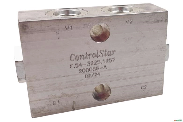 Valvula de Retenção Pilotada Dupla 80LTS (3/4 UNF) - Control Star 200066-A Imagem Valvula de Retenção Pilotada Dupla 80LTS (3/4 UNF) - Control Star 200066-A