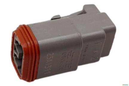 Conector Deutsch Dt04-2p (macho) Imagem Conector Deutsch Dt04-2p (macho)