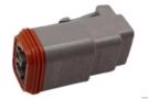 Conector Deutsch Dt04-2p (macho) Imagem Conector Deutsch Dt04-2p (macho)