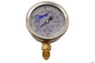 Manometro Horizontal (axial) D63 0-40 Bar 1/4 BSP Imagem Manometro Horizontal (axial) D63 0-40 Bar 1/4 BSP