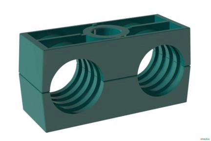 Corpo de Abracadeira Dupla para Tubo de 15mm (din 3015) ? Stauff 215/15-PP Imagem Corpo de Abracadeira Dupla para Tubo de 15mm (din 3015) ? Stauff 215/15-PP