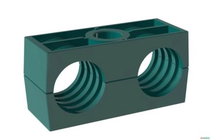 Corpo de Abracadeira Dupla para Tubo de 17,2mm (din 3015) ? Stauff 217.2/17.2-PP Imagem Corpo de Abracadeira Dupla para Tubo de 17,2mm (din 3015) ? Stauff 217.2/17.2-PP