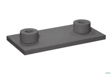 Base para Solda para Corpo de Abracadeira Simples Com Rosca Mm - Stauff SP-4-M-W3 Imagem Base para Solda para Corpo de Abracadeira Simples Com Rosca Mm - Stauff SP-4-M-W3