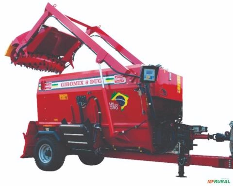 Vagão Misturador Forrageiro - Giromix 4 DUO Kit Fresa Imagem Vagão Misturador Forrageiro - Giromix 4 DUO Kit Fresa