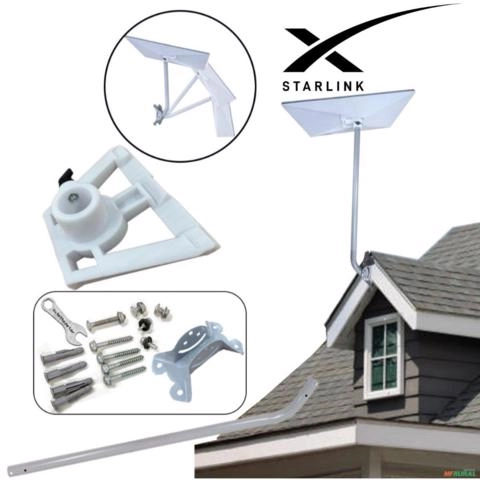 Suporte Longo Starlink Gen3 96cm Parede Telhados Vert Horiz Imagem Suporte Longo Starlink Gen3 96cm Parede Telhados Vert Horiz