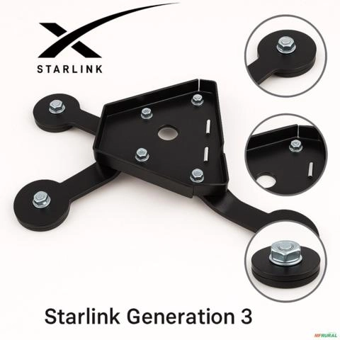 Suporte Veicular Starlink Geração 3 Fixação Carro Trailer Imagem Suporte Veicular Starlink Geração 3 Fixação Carro Trailer