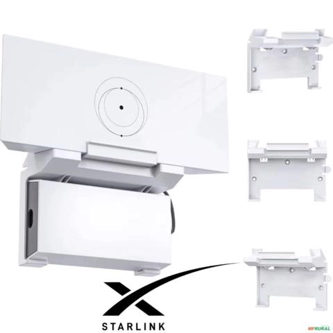 Suporte 2 em 1 Roteador Starlink Gen 3 Fonte de Alimentação Imagem Suporte 2 em 1 Roteador Starlink Gen 3 Fonte de Alimentação