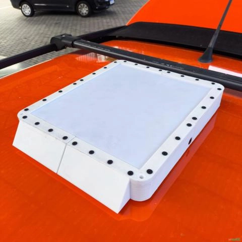 Starlink Mini Case Aerodinâmico Veicular Imã de Neodímio - Cor: Branco Imagem Starlink Mini Case Aerodinâmico Veicular Imã de Neodímio - Cor: Branco