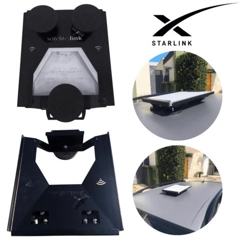 Case Starlink Mini 100% Aço c/ Imã Neodímio Alça Transporte Imagem Case Starlink Mini 100% Aço c/ Imã Neodímio Alça Transporte