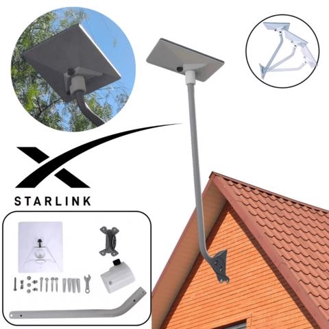Starlink Mini Suporte Longo 90cm Fixação em Telhado e Parede Imagem Starlink Mini Suporte Longo 90cm Fixação em Telhado e Parede
