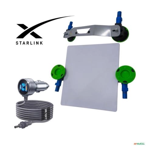 Starlink Mini Suporte Bomba Vácuo +Cabo Alimentação 3M Carro Imagem Starlink Mini Suporte Bomba Vácuo +Cabo Alimentação 3M Carro
