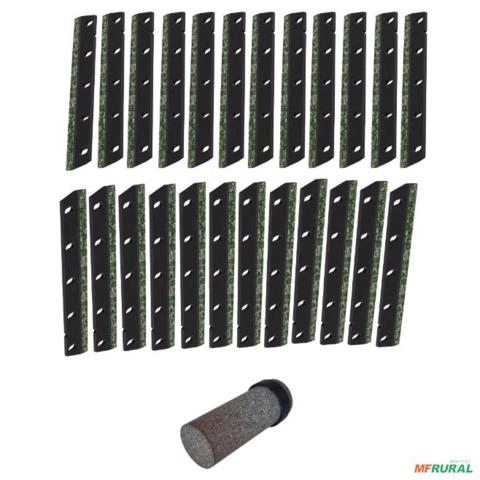 24 Facas Universal 98mm Rotor da Forrageira New Holland (10.103.042 e 043) + Rebolo  (10103.007) Imagem 24 Facas Universal 98mm Rotor da Forrageira New Holland (10.103.042 e 043) + Rebolo  (10103.007)