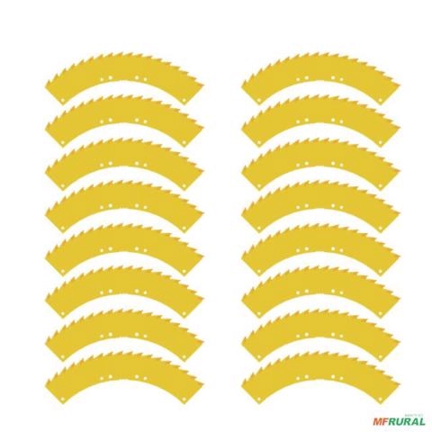 08 pares de Faca Serrilhada Plataforma KEMPER , 3mm Revestida ,P , LD (Cód. AGRICORTE 10.109.018) Imagem 08 pares de Faca Serrilhada Plataforma KEMPER , 3mm Revestida ,P , LD (Cód. AGRICORTE 10.109.018)