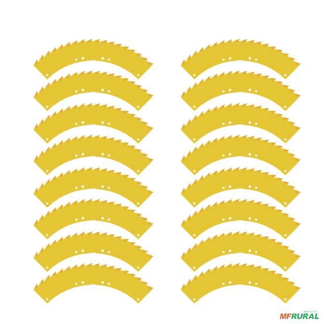 08 pares de Faca Serrilhada Plataforma KEMPER , 3mm Revestida ,P , LD (Cód. AGRICORTE 10.109.018) Imagem 08 pares de Faca Serrilhada Plataforma KEMPER , 3mm Revestida ,P , LD (Cód. AGRICORTE 10.109.018)