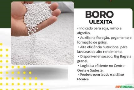 Boro Ulexita para Soja, Milho e Algodão | Entrega Rápida Imagem Boro Ulexita para Soja, Milho e Algodão | Entrega Rápida