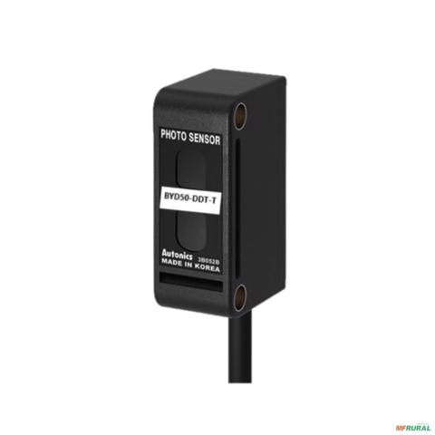 Sensor Fotoelétrico Reflexivo BYD50-DDT-T 12-24VDC Autonics Imagem Sensor Fotoelétrico Reflexivo BYD50-DDT-T 12-24VDC Autonics
