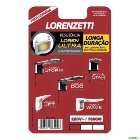 Imagem RESISTÊNCIA STORM/STAR ACQUA ULTRA 7800W 220V 3065-B Imagem RESISTÊNCIA STORM/STAR ACQUA ULTRA 7800W 220V 3065-B