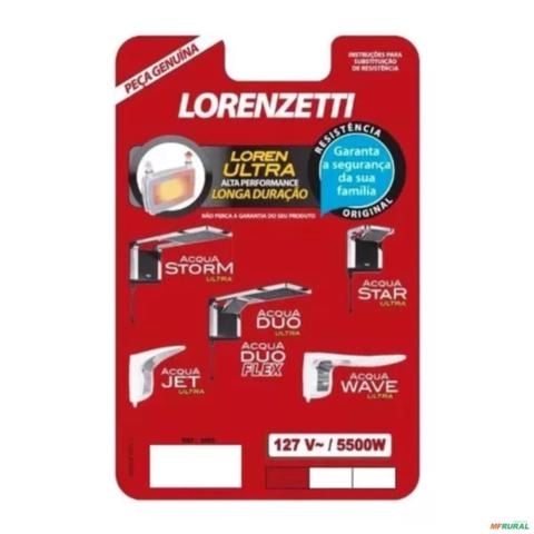 RESISTÊNCIA STORM/STAR 5500W 127V 3065 LORENZETTI Imagem RESISTÊNCIA STORM/STAR 5500W 127V 3065 LORENZETTI