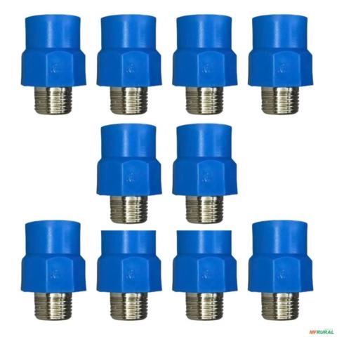 KIT 10 ADAPTADOR TOPAIR ROSCA 20 X 1/2" AR COMPRIMIDO AD20120A Imagem KIT 10 ADAPTADOR TOPAIR ROSCA 20 X 1/2" AR COMPRIMIDO AD20120A
