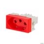 KIT 10 TOMADA 2P + T 20A VERMELHO 250V MODULO SLEEK MARGIRIUS Imagem KIT 10 TOMADA 2P + T 20A VERMELHO 250V MODULO SLEEK MARGIRIUS
