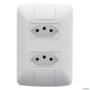 Conjunto 4x2 com 2 Tomada 2P+T Tramontina Aria 10 A 250 V Branco Imagem Conjunto 4x2 com 2 Tomada 2P+T Tramontina Aria 10 A 250 V Branco