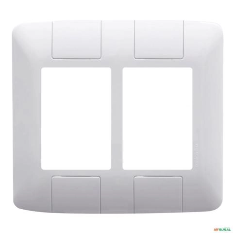 Imagem KIT 10 PLACA 4X4 Para 6 POSTOS BRANCO ARIA TRAMONTINA Imagem KIT 10 PLACA 4X4 Para 6 POSTOS BRANCO ARIA TRAMONTINA