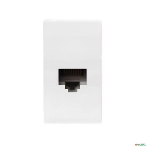 MODULO TOMADA RJ45 CAT6 BRANCO IRIS SOPRANO Imagem MODULO TOMADA RJ45 CAT6 BRANCO IRIS SOPRANO