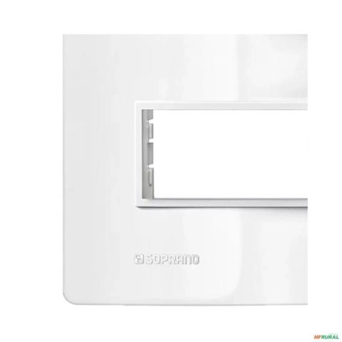 Imagem PLACA 4X2 2 MODULO C/ SUPORTE BRANCO REVITA SOPRANO Imagem PLACA 4X2 2 MODULO C/ SUPORTE BRANCO REVITA SOPRANO