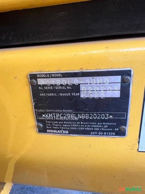 Imagem Escavadeira Hidráulica 130LC KOMATSU ANO 2023 Imagem Escavadeira Hidráulica 130LC KOMATSU ANO 2023