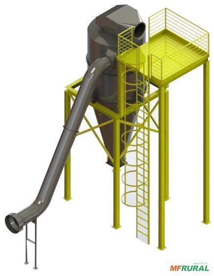 Ciclone de Descompressão Negativo Imagem Ciclone de Descompressão Negativo