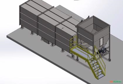 Queimador de Biomassa - Grelha Móvel Imagem Queimador de Biomassa - Grelha Móvel