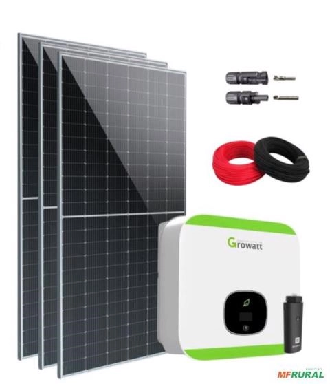 Kit de energia fotovoltaica pra gerar 1000 kWh Imagem Kit de energia fotovoltaica pra gerar 1000 kWh